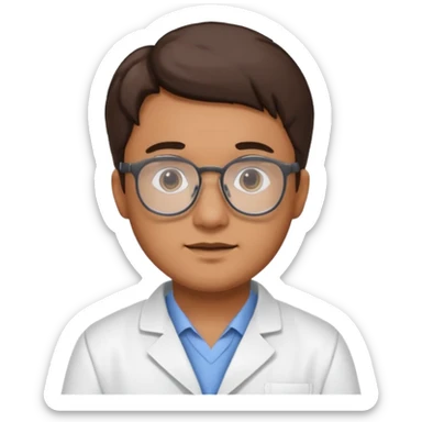 Lab technologist male sticker