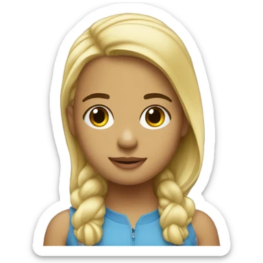 Drake with a little blonde girl sticker