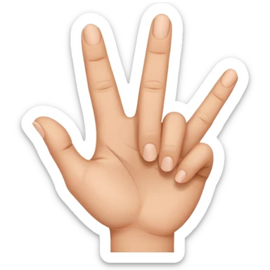 finger saying yes in american sign language  sticker