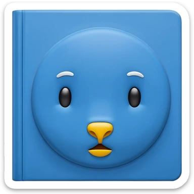 Book Blue Dick Bruna sticker