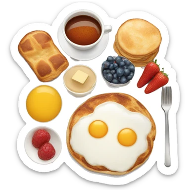 breakfast food sticker