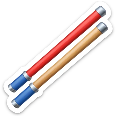 two police baton sticker