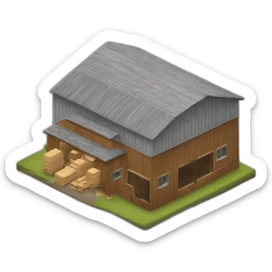 modern lumber factory sticker