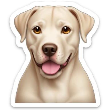 Mezcla labrador pitbull café oscuro sticker