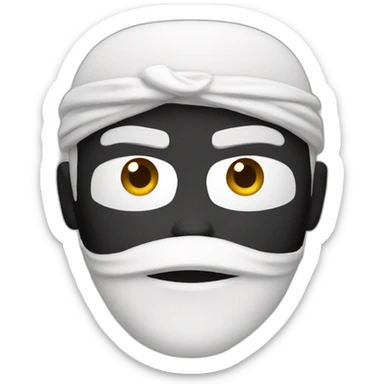 Ninja white dev sticker