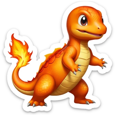 Charmander from Pokémon sticker