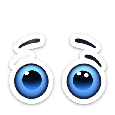 Blue face book tick emoji sticker
