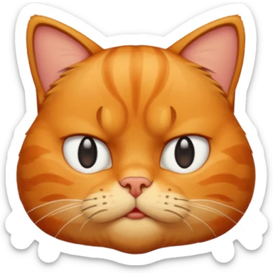 garfield cat hates monday sticker