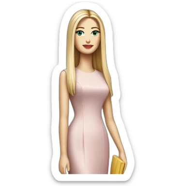 Needy ivanka trump tall figurine sticker