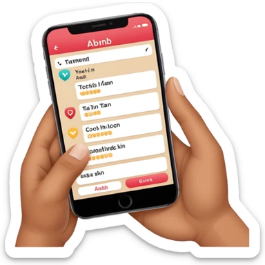 airbnb check in via phone sticker