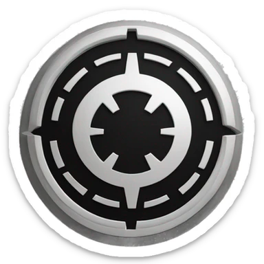 galactic empire logo star wars sticker
