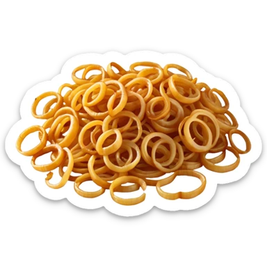 pack of fried onions in cut pieces sticker