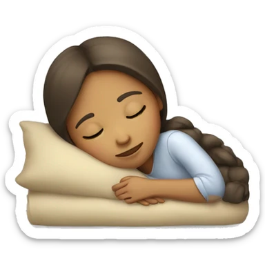 sleeping girl  sticker