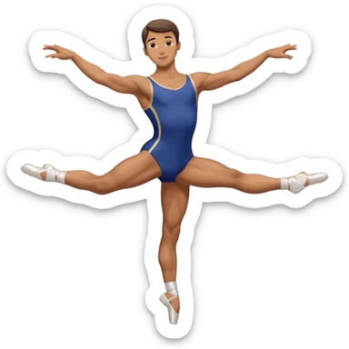 male.ballet dancer sticker