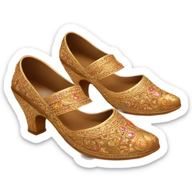 indian wedding shoes sticker