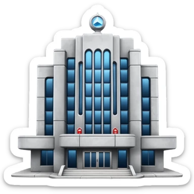 The dark building of the vodka  sticker