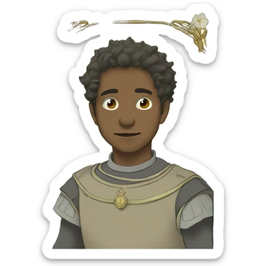 ghibli style tarot card sticker