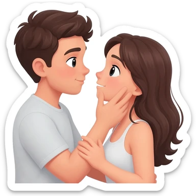 A young couple having sex sticker