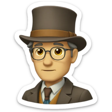 Professor Layton sticker