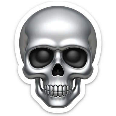 Chrome hearts skull sticker