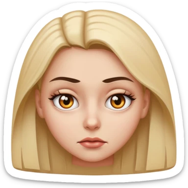 deadly stare one eye emoji girl  sticker