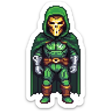 Doctor Doom Marvel villain sticker
