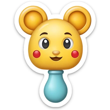 Baby rattle sticker