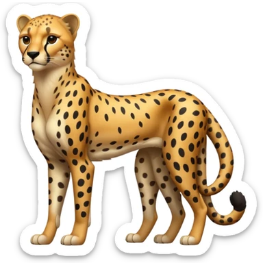 Emoji de un chita de cuerpo completo sticker