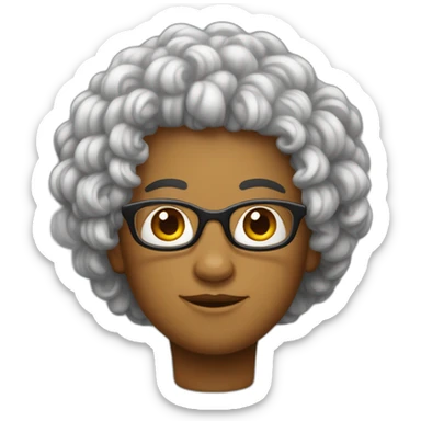 Métisse avec cheveux bouclé  sticker