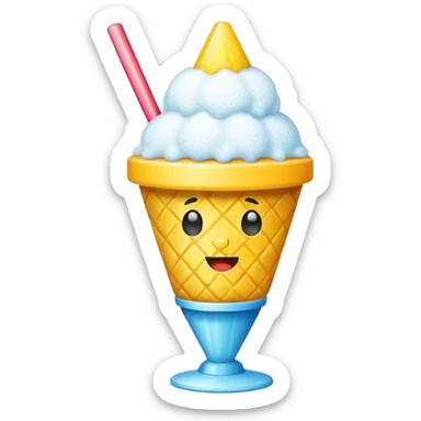 pineapple snow cone sticker