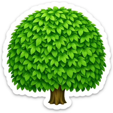 create a dnd style bush.png using 48x48 pixels size sticker