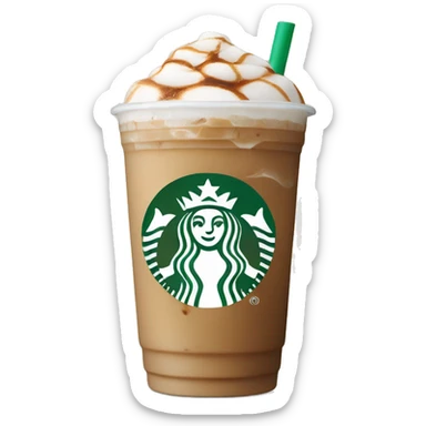 Starbucks iced latte sticker