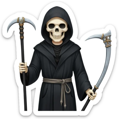 Grim reaper with site sticker
