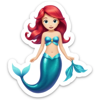 Little mermaid’s dress sticker