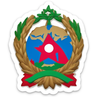 National Emblem Of Azerbaijan sticker