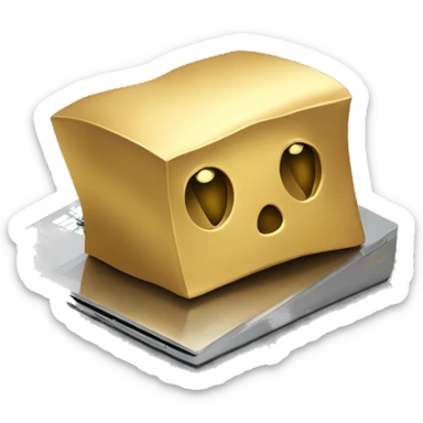 gold skin, floating laptop, just the head of the designer, no body sticker