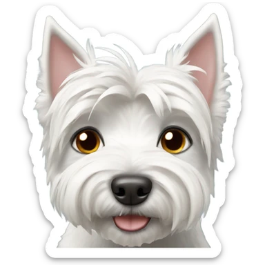 Westie dog  sticker