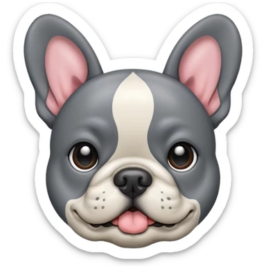 Frenchie grey mural dog sticker