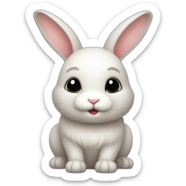 Very cute rabbit sticker