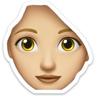 mujer rubia-pelo largo ondulado-ojos verdes-libro de inglés sticker