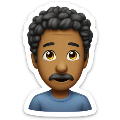 Can you create an emoji that captures the eternal sadness of not being roommates anymore? Something that combines a broken heart, an endless tear, and a touch of nostalgia. sticker