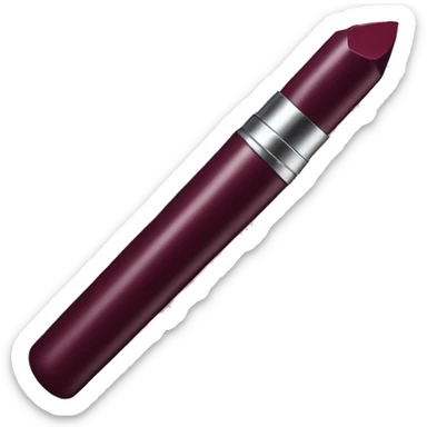 Burgundy lipstick stick sticker
