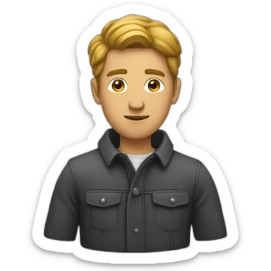 Homme choqué  sticker