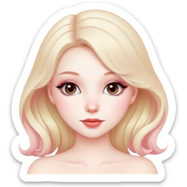 Coquette girl sticker