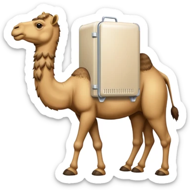 Camello Con heladera sticker
