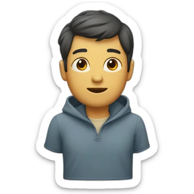 homme calvitie sticker