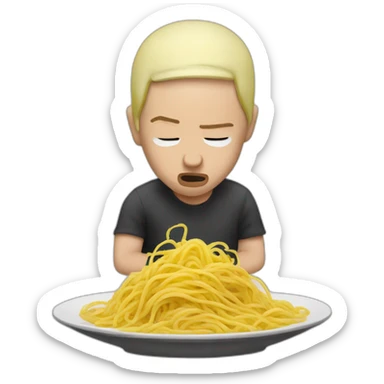 eminem-vomits-spaghetti sticker