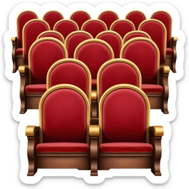 theater chorus seats sticker