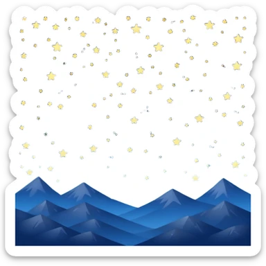 starry sky sticker