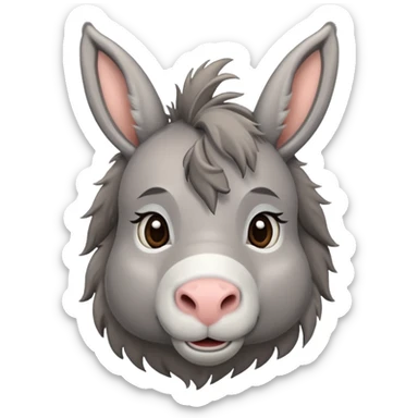 Cute donkey sticker